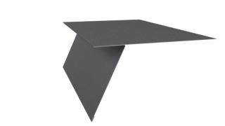 Планка карнизная фальц 130x80 мм, цинк