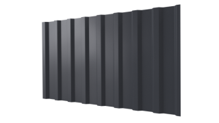 Профнастил С20B 1150/1100x0,5 мм, 7024 графитовый серый PUR Pruf