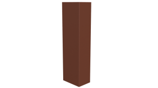 Стойка 40x60x40 мм, 8004 медно-коричневый матовый