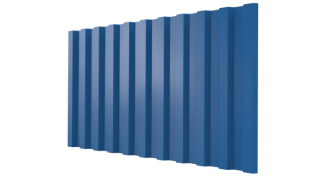 Профнастил С21 1051/1000x0,5 мм, 5015 небесно-синий глянцевый