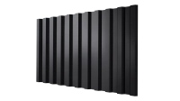 Профнастил С21 1051/1000x0,45 мм, 9005 черный янтарь глянцевый