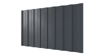 Профнастил С20R 1150/1100x0,45 мм, 7011 железно-серый глянцевый