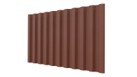 Профнастил С21 1051/1000x0,45 мм, 8004 медно-коричневый матовый