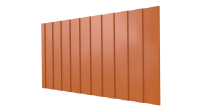Профнастил С8 1200/1150x0,4 мм эконом, 2011 насыщенный оранжевый глянцевый