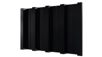 Профнастил Н60 902/845x0,4 мм, 9005 черный янтарь глянцевый