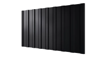 Профнастил С20R 1150/1100x0,4 мм эконом, 9005 черный янтарь глянцевый