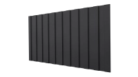 Профнастил С8 1200/1150x0,45 мм, 9005 черный янтарь матовый