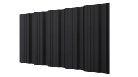 Профнастил К20 1195/1130x0,5 мм, 9005 черный янтарь стальной бархат