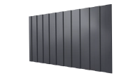 Профнастил С8 1200/1150x0,65 мм, 7024 графитовый серый глянцевый