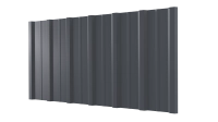 Профнастил НС16 1150/1100x0,45 мм, 7011 железно-серый глянцевый