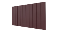 Профнастил С8 1200/1150x0,45 мм, 3005 винно-красный матовый