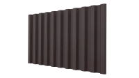 Профнастил С21 1051/1000x0,45 мм, 8017 шоколадно-коричневый матовый