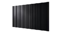 Профнастил С20R 1150/1100x0,65 мм, 9005 черный янтарь глянцевый Профнастил С20R 1150/1100x0,65 мм, 9005 черный янтарь глянцевый